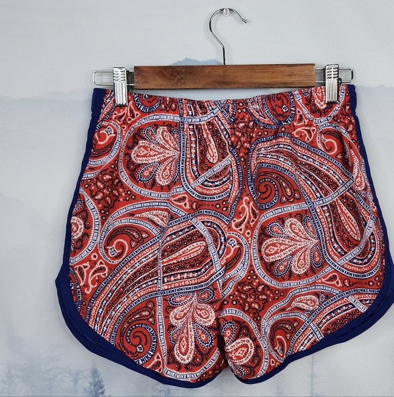 Nike Running Dri-Fit Tempo Shorts Paisley Print Standard Fit Small Red Blue NWT - Picture 6 of 16